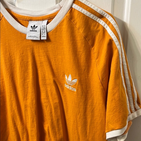 Adidas Men's Orange Shirt - Picture 2 of 2